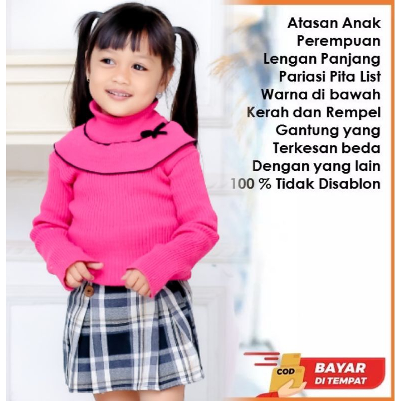 SWEATER RAJUT NATASYA OUTERWEAR ANAK PEREMPUAN