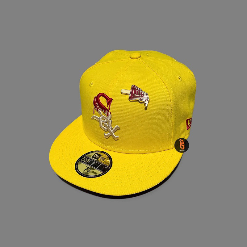 TOPI NEW ERA ORIGINAL 5950 ICYPOP CHICAGO WHITE SOX YELLOW RED