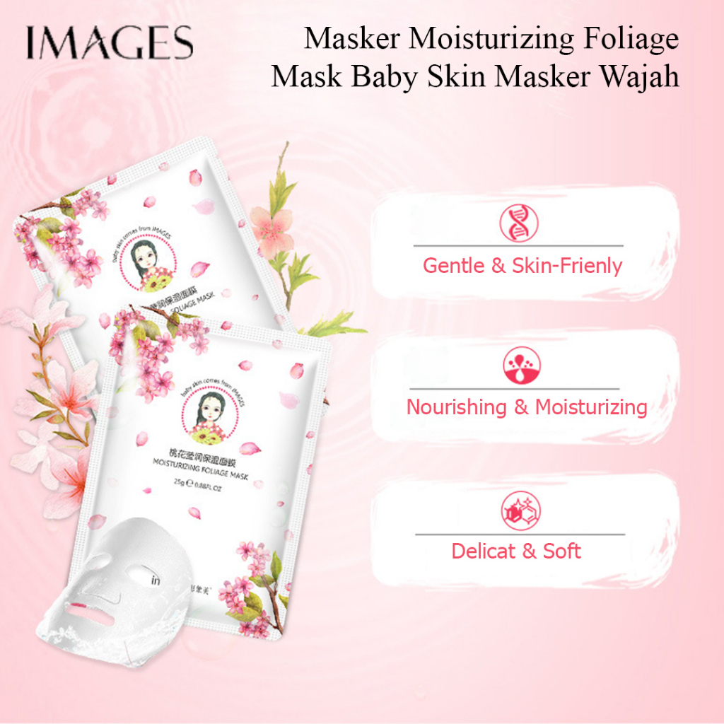 IMAGES Masker Moisturizing Foliage Mask Baby Skin Masker Wajah