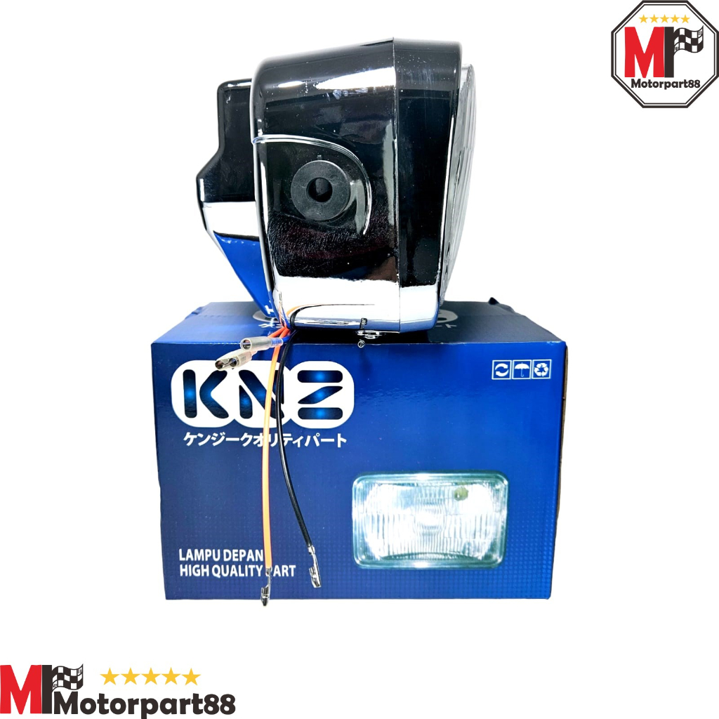 HEAD LAMP CHROME REFLEKTOR LAMPU DEPAN ASSY RX KING NEW RXK KNZ
