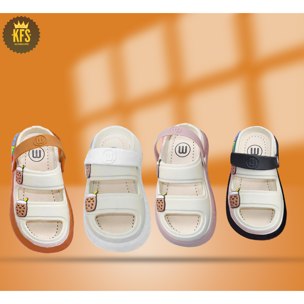 sandal anak perempuan import dari 2 tahun- 8 tahun dua tali ban 029