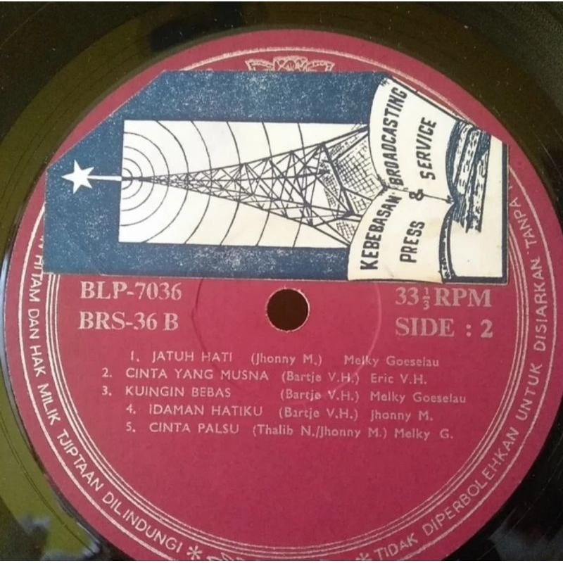 Vinyl Piringan Hitam 12 inch The Metro's Volume 2