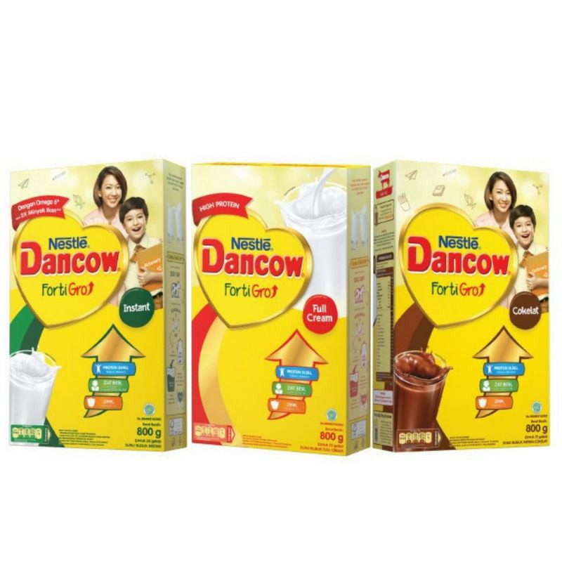 

SUSU DANCOW FORTIGRO RASA INSTAN VANILA\ COKELAT \ FULL CREAM 780G