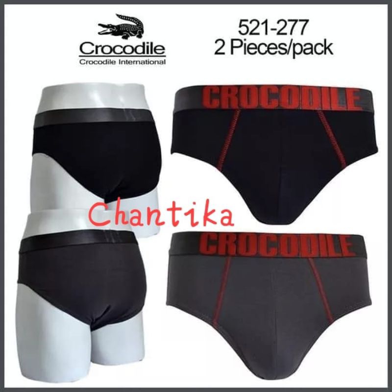 Crocodile cd pria Brief 521-277 Sekotak isi 2 Pcs