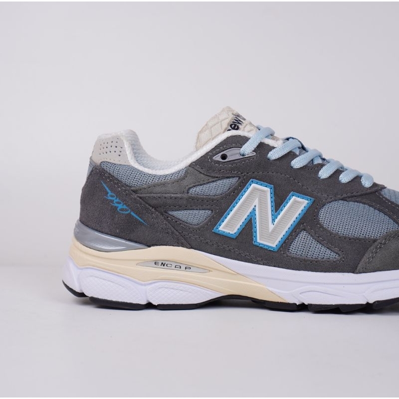 Sepatu New Balance 990 V3 X Kiht Steel Blue