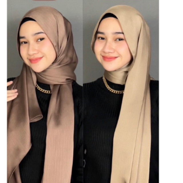 HIJAB JILBAB KERUDUNG PASHMINA SILK CRADENZIA