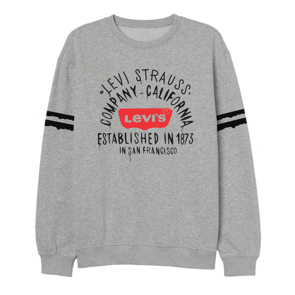 LEVIS Crewneck Sweater Pria Grafitty