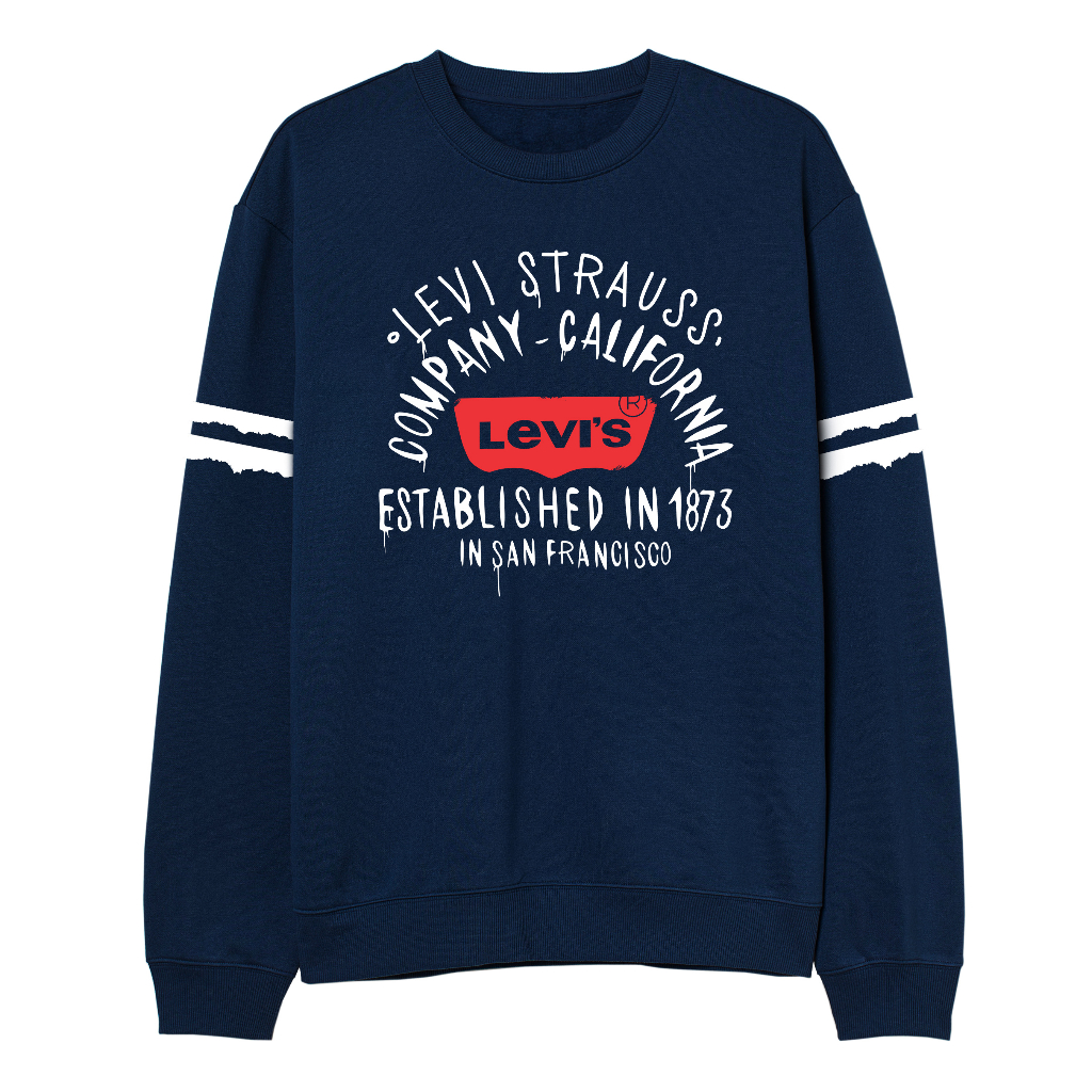 LEVIS Crewneck Sweater Pria Grafitty