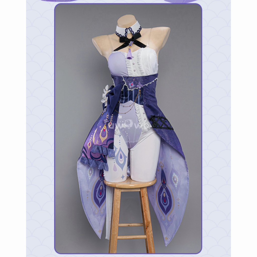 PRE-SALE UWOWO Exclusive Genshin Impact Fanart Keqing Bunny Suit Cosplay Cute Costume Ganyu Hutao Keqing