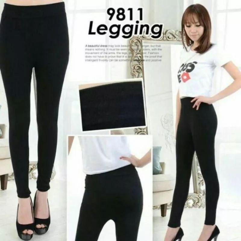 Legging Polos Spandek Premium//Legging Polos Masa Kini