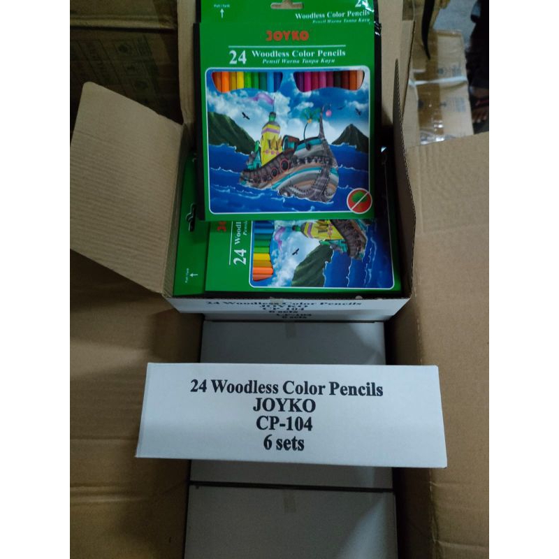 

24 warna panjang - Joyko pensil warna CP-104