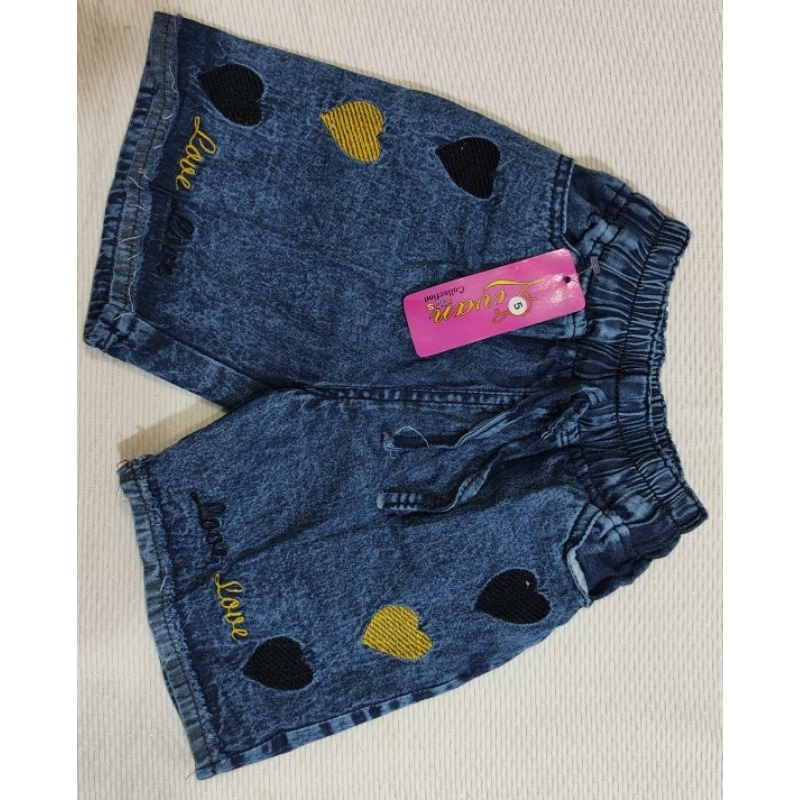 Celana Jeans / Celana Pendek Anak / Hot Pants Celana Pendek/ Hot Pants Bordir Anak