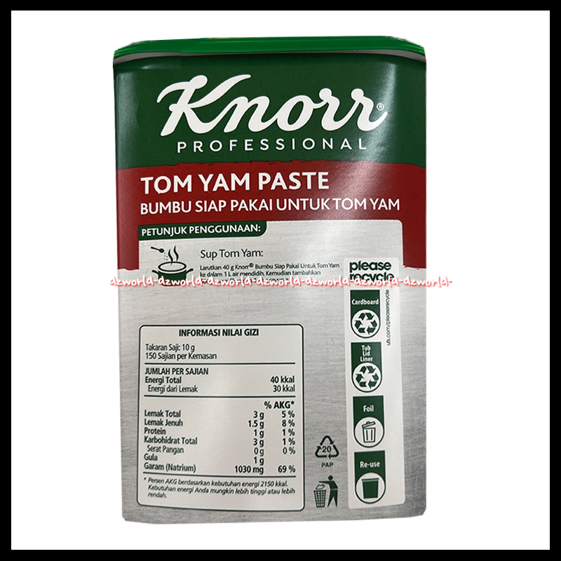 Knorr Proffesional Tom Yam Paste 1.5kg Untuk Bumbu Siap Pakai Tomyam Kemasan Kaleng Bumbu Tom yam Langsung Dimasak