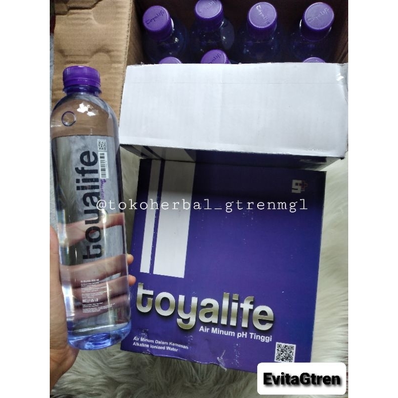 

1 DUS Toyalife Ionize Alkaline Water air alkali PH tinggi 9+ minuman kesehatan botol 600ml aman untuk lambung