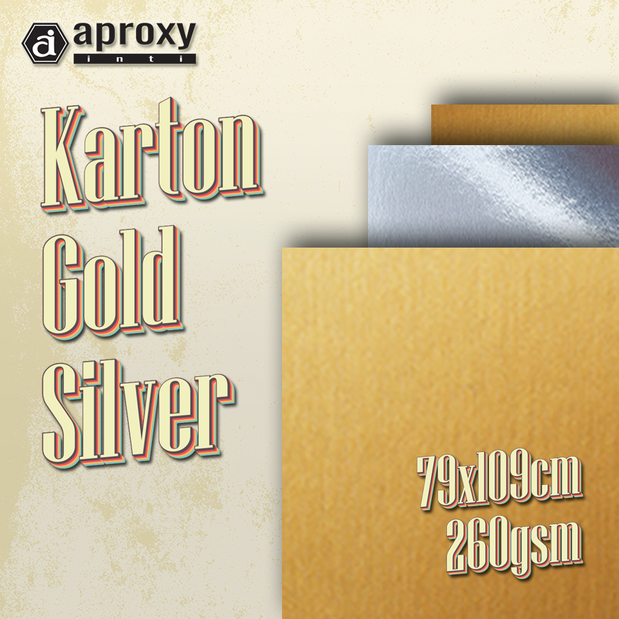

KARTON WARNA GOLD DAN SILVER 79 x 109 CM, 260 GSM