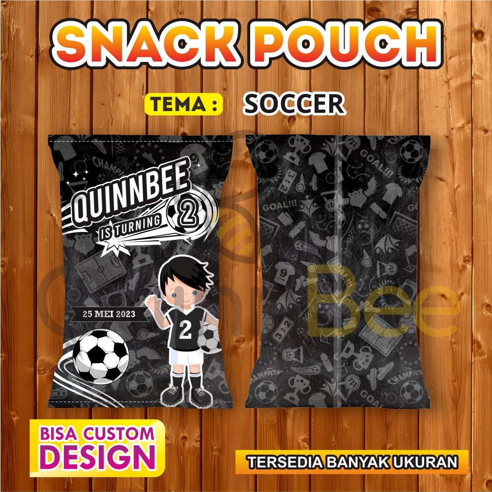 

Snack Pouch Jumbo|Pouch Ultah|Kemasan Snack Ulang Tahun|Birthday Snack Pouch (Gratis Design) - SOCCER-SEPAK BOLA