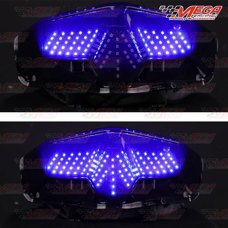 Lampu Stop Belakang Vario Led 125 150 New Set Reflektor + Mika Impor Model Coloseum 8 Mode Stoplamp Bintik Running Vario125 &amp; Vario150 2019 2020 2021 2022 2023