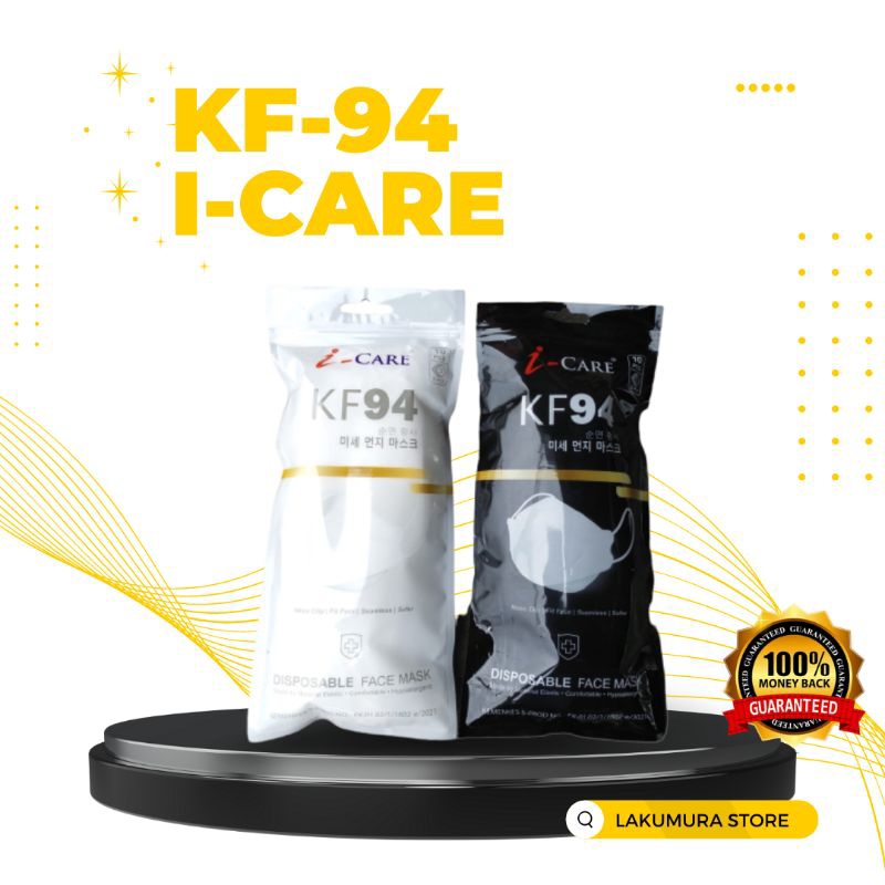 MASKER KF94 I-CARE 5 PLY EMBOS PREMIUM DISPOSABLE FACE MASK SACHET ISI 10 PCS