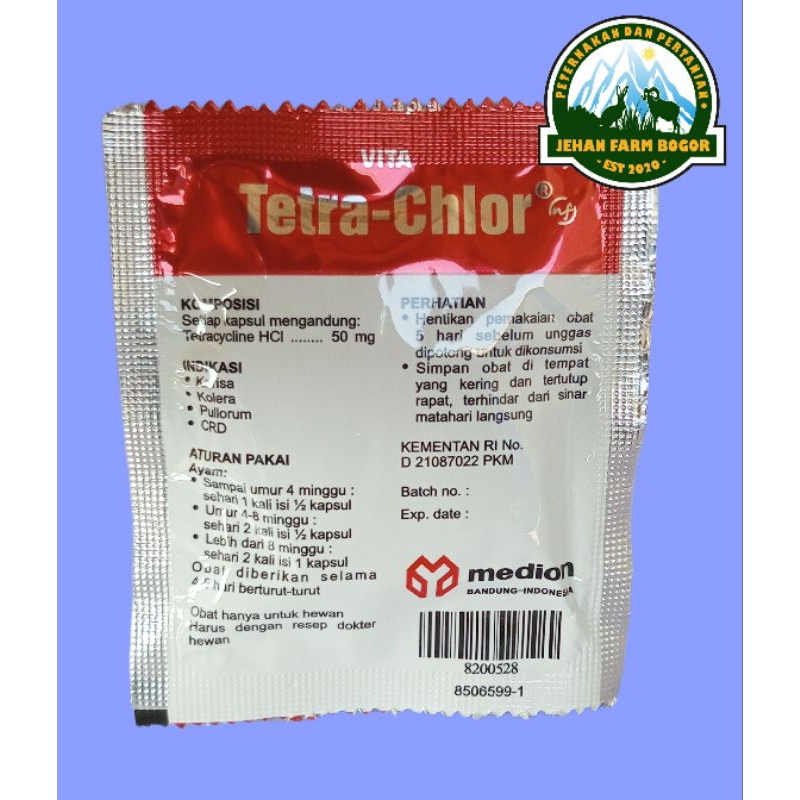 MEDION Vita tetra chlor obat ayam snot pilek ngorok 10 tablet obat ayam ngorok snot pilek