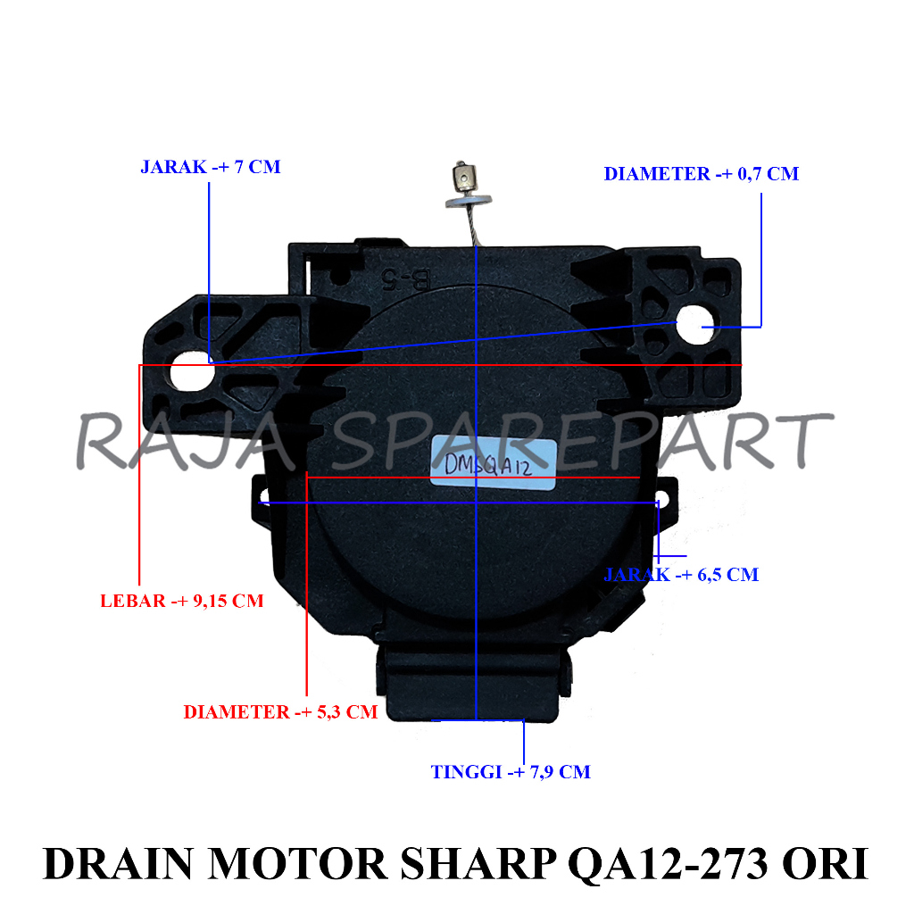 DRAIN MOTOR / MOTOR DRAIN / MOTOR PEMBUANGAN MESIN CUCI SHARP QA12-273 ORI