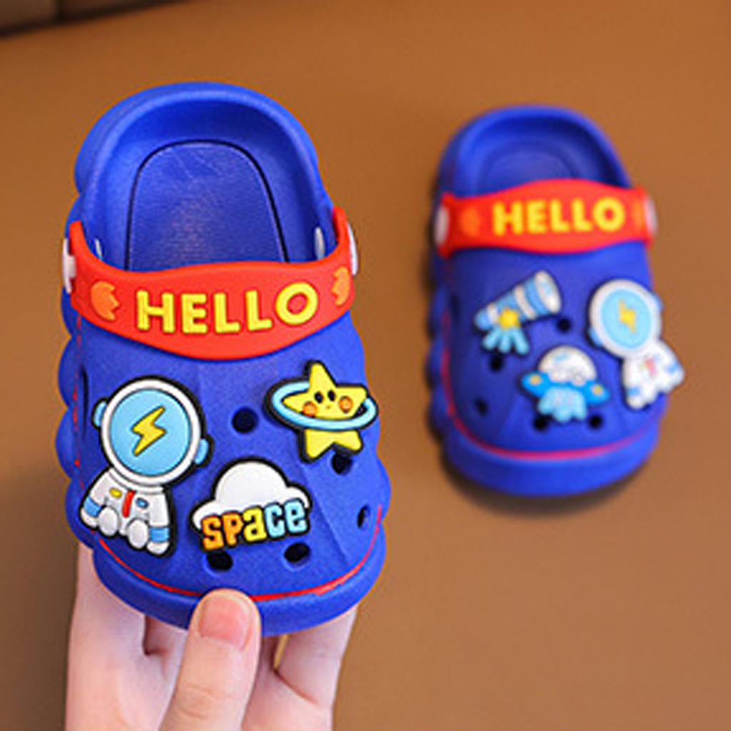 PROMO 12.12 PUNCAK Okaybaby B295 Sandal Slop Astronot Import Anak Laki-laki Perempuan Kekinian Sendal Casual