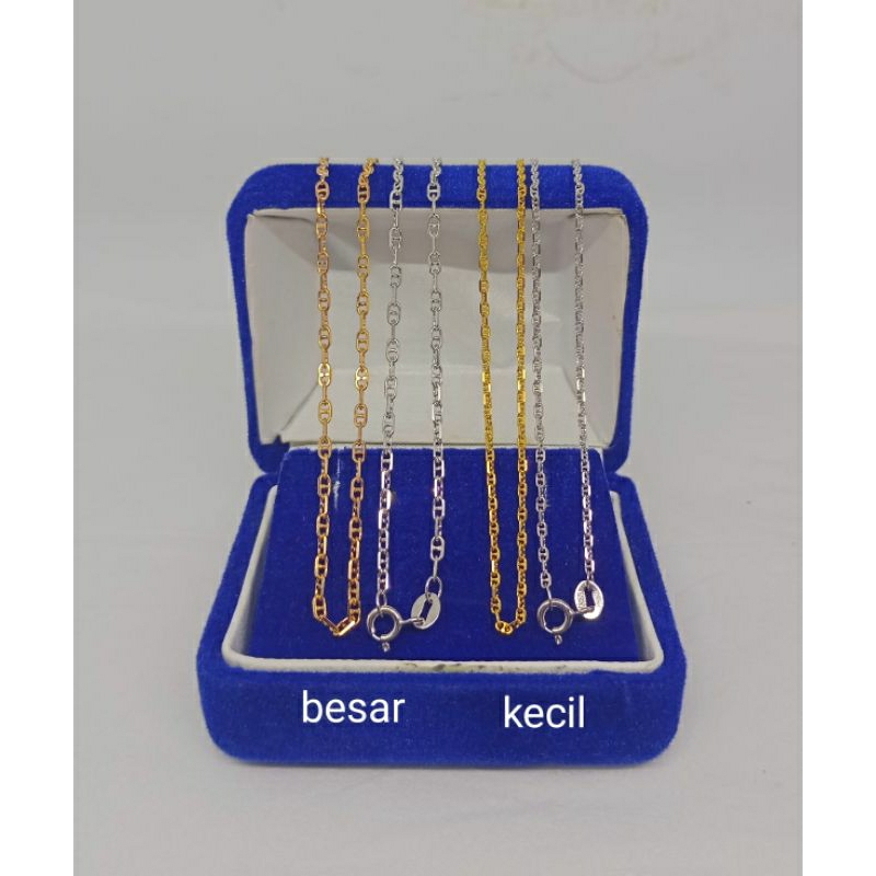 kalung rantai carti*r/perak asli silver 925 lapis emas/perhiasan fashion wanita terbaru