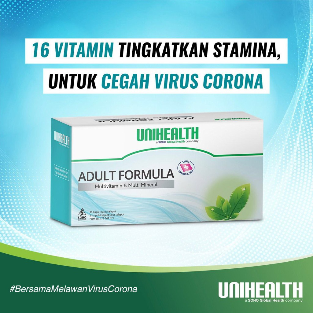 ADULT FORMULA Unihealth Multivitamin Dewasa untuk Metabolisme Optimal