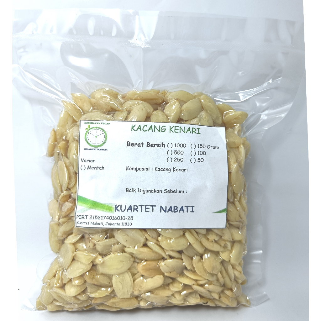 

500gr Kacang Kenari Kupas Mentah/ Raw Pili Nuts