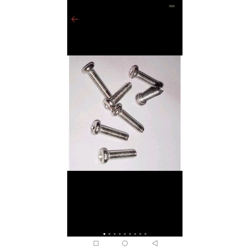 Mur baut M2.6 satu pasang panjang 15mm