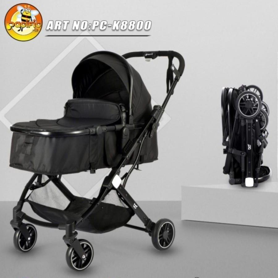 Kereta Dorong Bayi Pacific 2in1 PC K8800 Baby Stroller K 8800