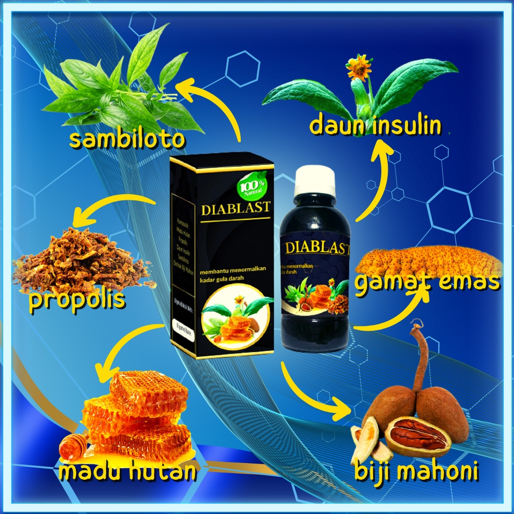 Madu Hitam Pahit Insulin DIABLAST Menormalkan Gula Darah