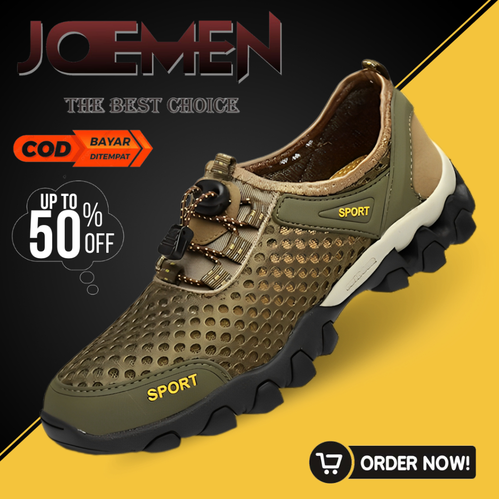 Sepatu Anti Air Impor Sport Import Semi Boots Pria Cowok Keren Spatu Gunung Hiking Boot Karet Pria O