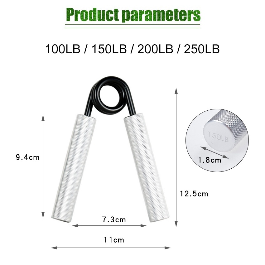 100-300lb Pegangan Tangan Non Slip Penguat Jari Baja Pegas Portabel Pemula