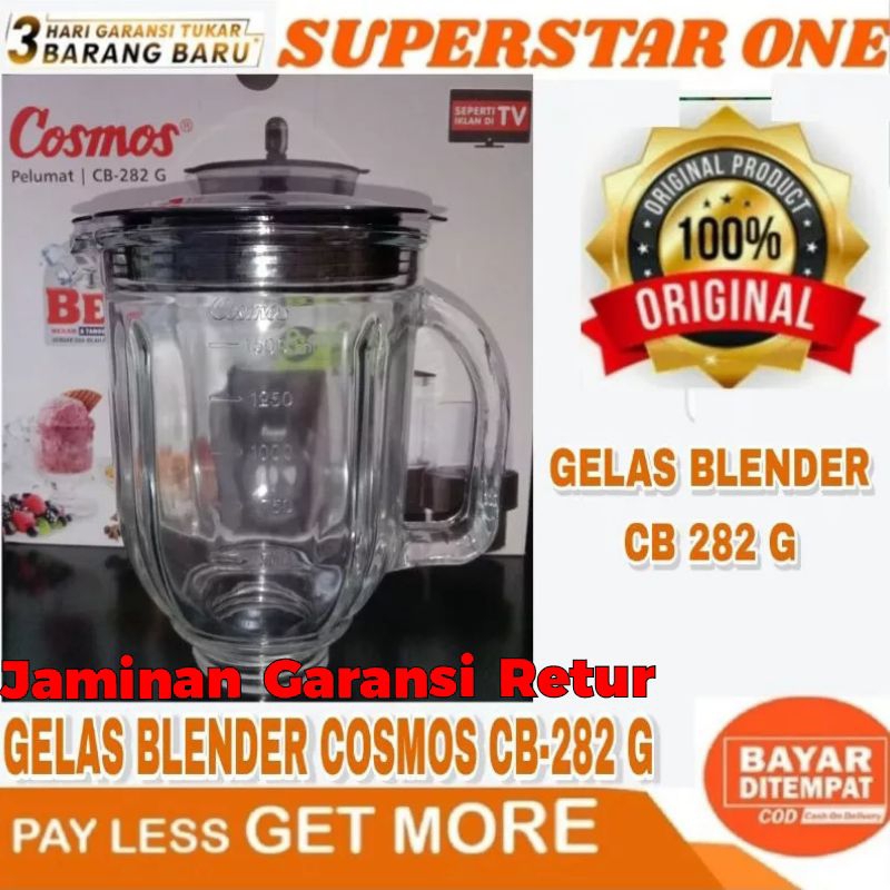 Gelas blender cosmos CB-282G gelas jus kaca blender cosmos  CB 282G