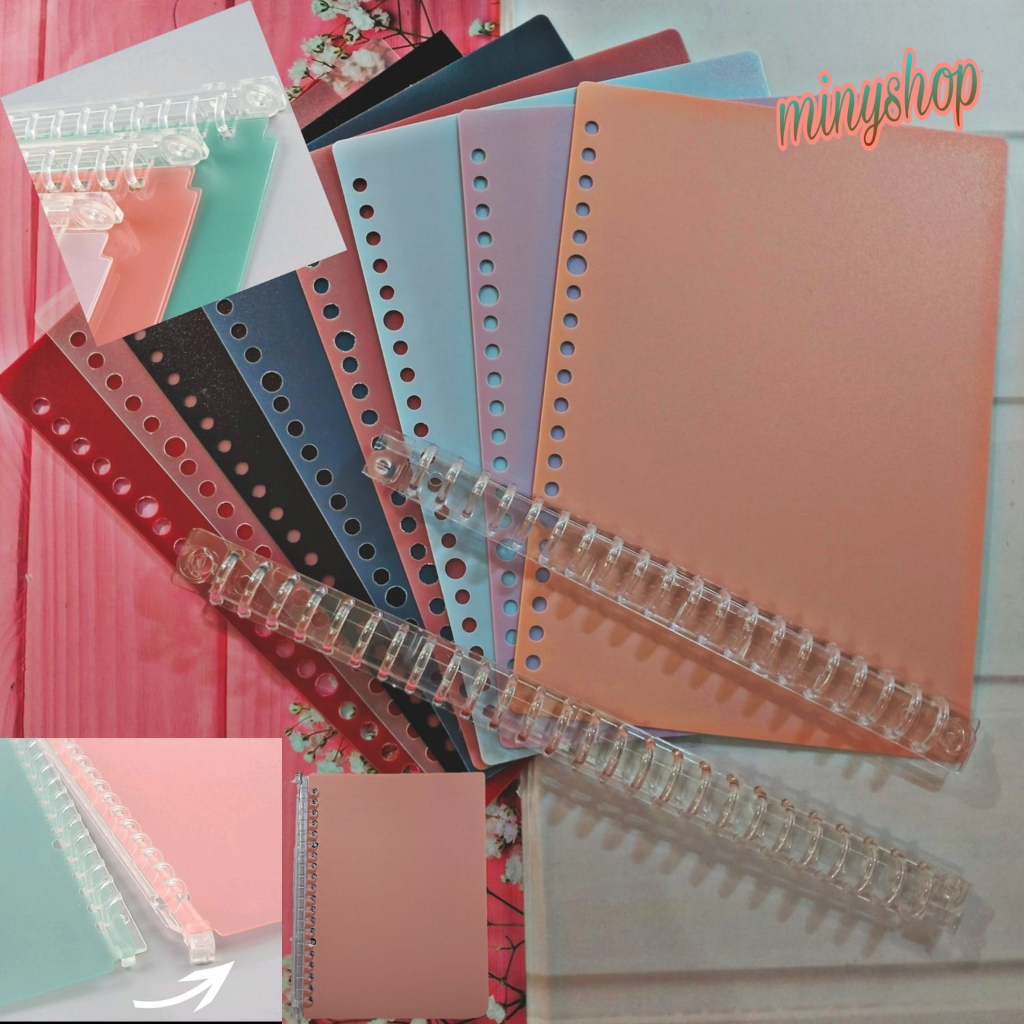 

Paket Hemat Cover Binder + Ring A5 DIY Binder Cover Warna Warni