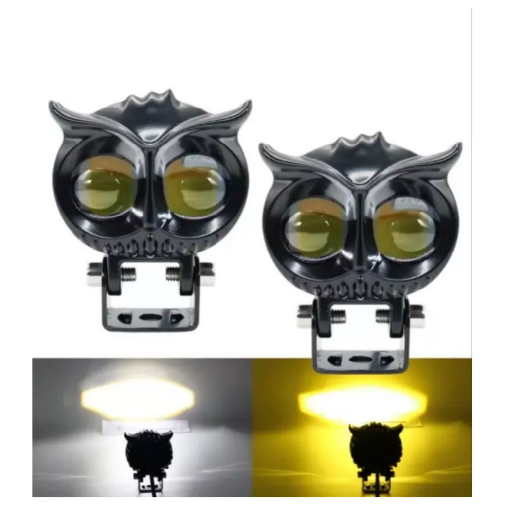 lampu tembak model owl/led burung owl terang universal motor mobil pnp