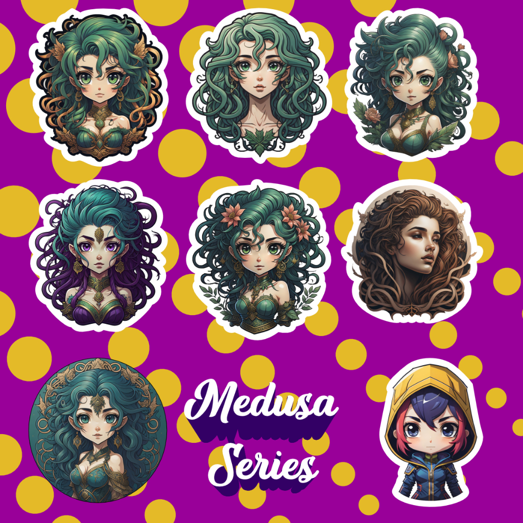 

Stiker Decal Vinyl Medusa Series