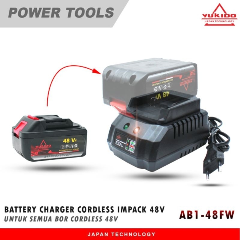 48V Charger Baterai Cordless/ Casan Baterai Mesin Impact Baterai 48V Universal