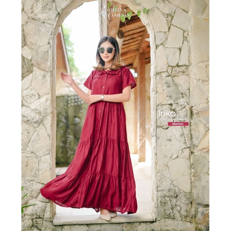 INKA DRESS GHINA FASHION TERBARU TERKINI//DRESS TERBARU//DRESS TERKINI//Daster terkini//daster terba