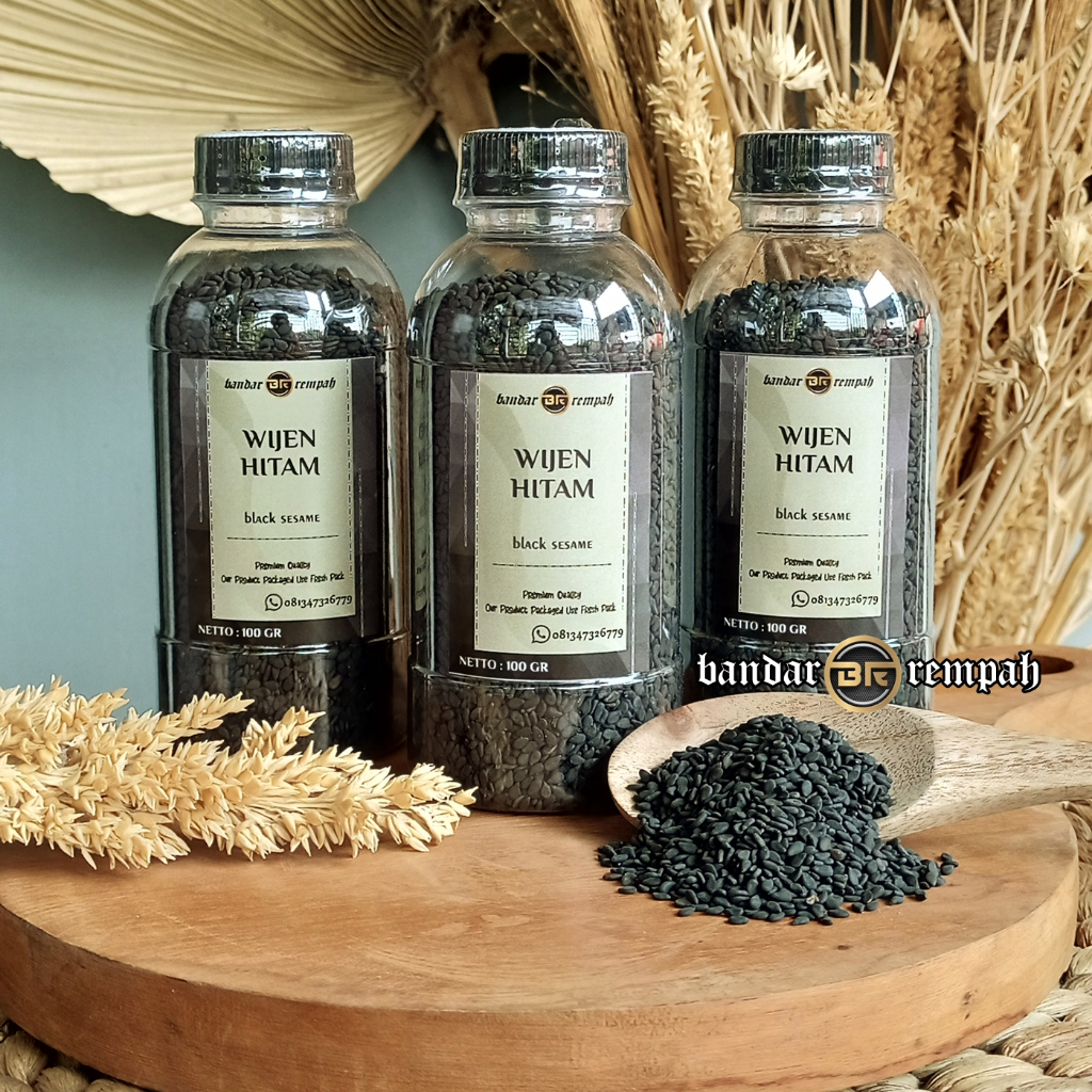 

WIJEN HITAM SANGRAI SIAP PAKAI (BLACK SESAME) 100 GR