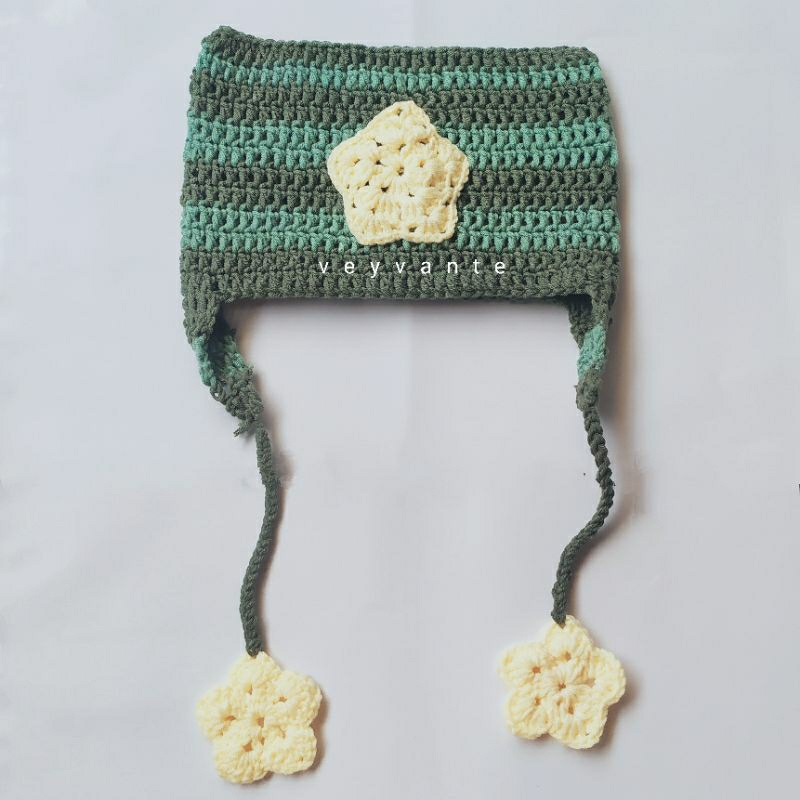 Crochet Cat Ear Beanie Hat Beabadoobee