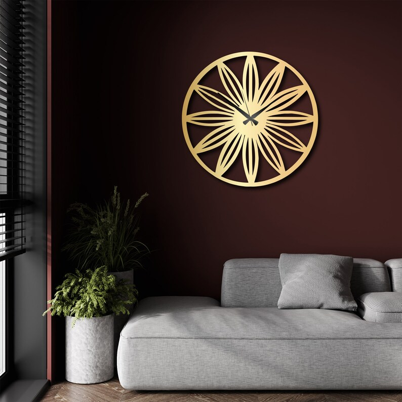 [PROMO] JAM MODERN KEKIKINIAN, PAJANGAN ESTETIK "JAM FLORAL"/PAJANGAN DINDING ESTETIK RUMAHAN