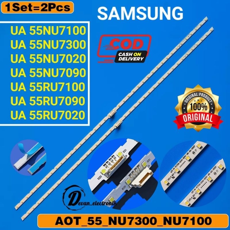 BACKLIGHT TV SAMSUNG 55 INC UA 55NU7100 55NU7020 55NU7090 55NU7140 55 NU INCH IN LAMPU BL LED SMD