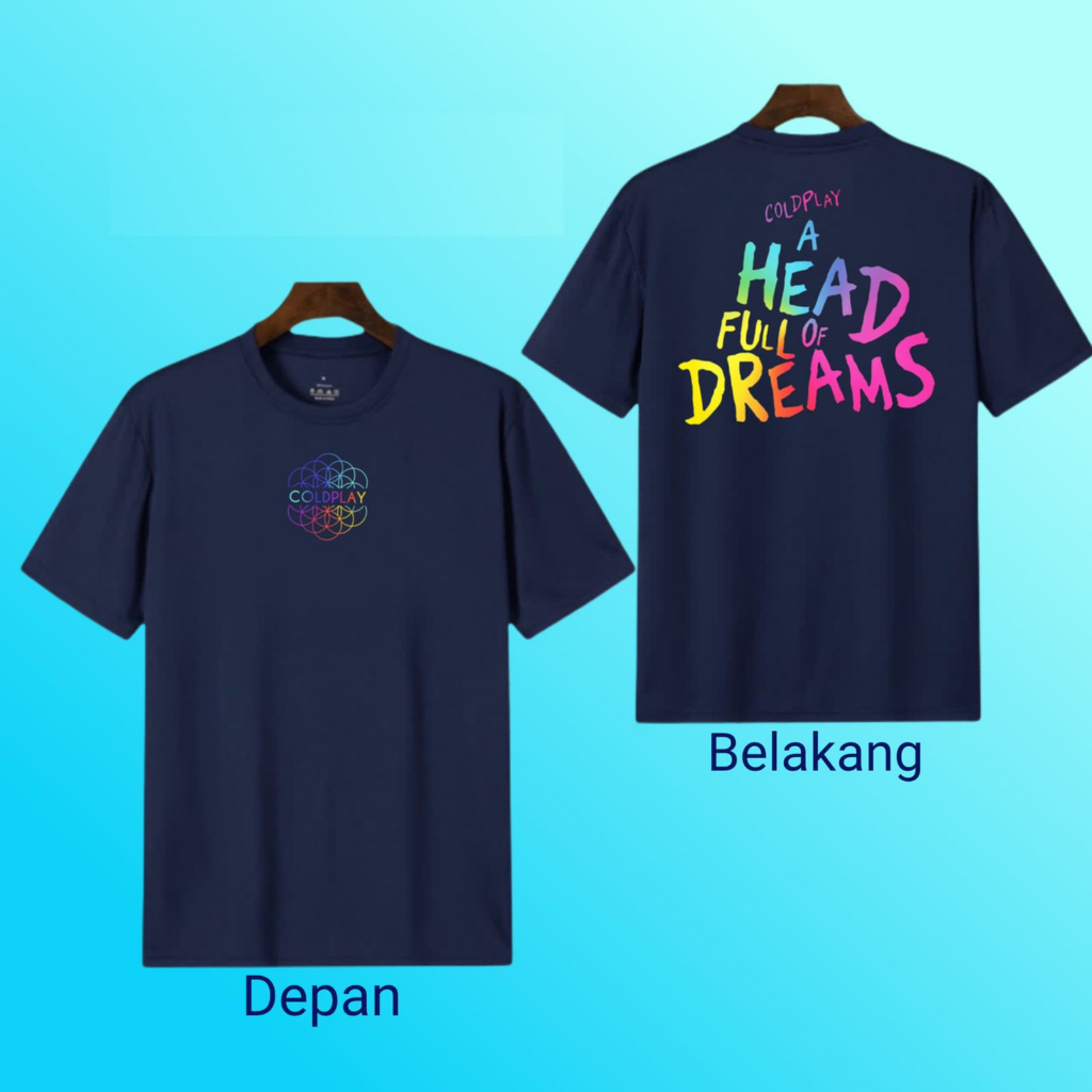 Noveli wear - Kaos Pria Distro COLDPLAY lengan pendek size M L XL XXL