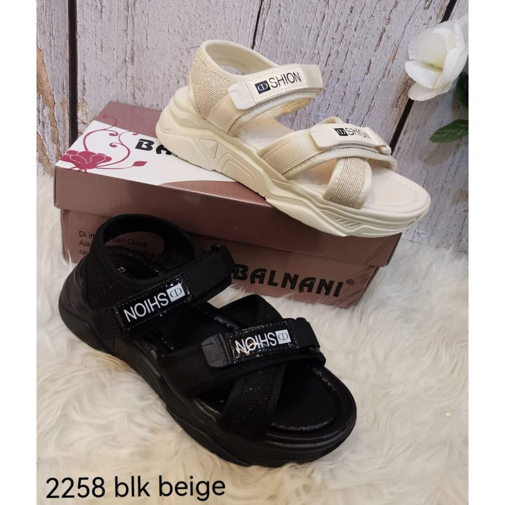 2258 sandal tali wanita kekinian balnani import