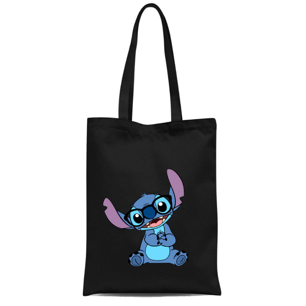 Totebag Resleting DTF STITCH LILO tas tote bag kampus kuliah sekolah kerja Viral || Kiiyoomii ||