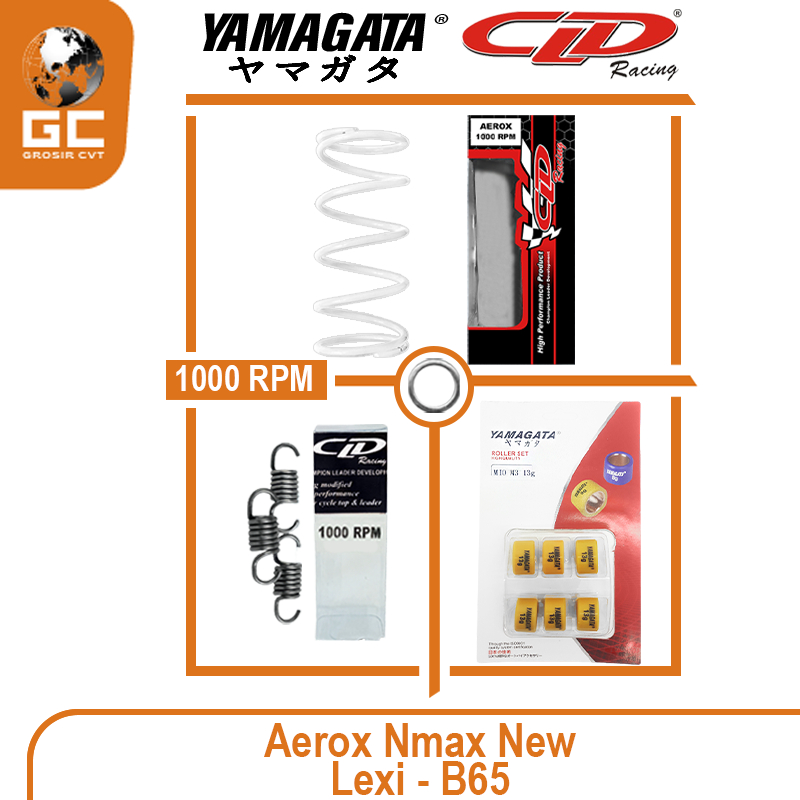 Paket Per CVT + Sentrik + Roller Yamaha Aerox Nmax Lexi New 125/155 CLD YAMAGATA 1000/1500 RPM