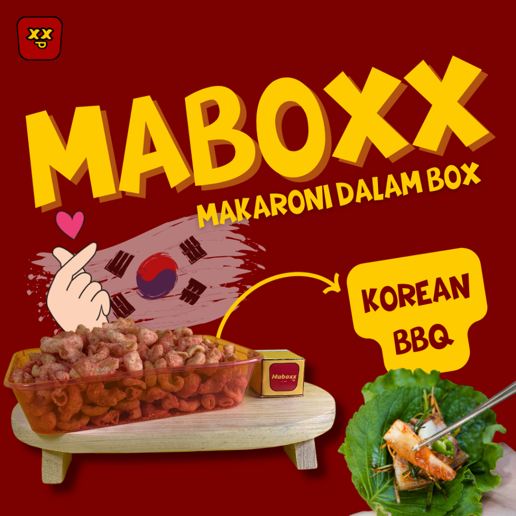 

Snack Makaroni Kering Maboxx Rasa KOREAN BBQ