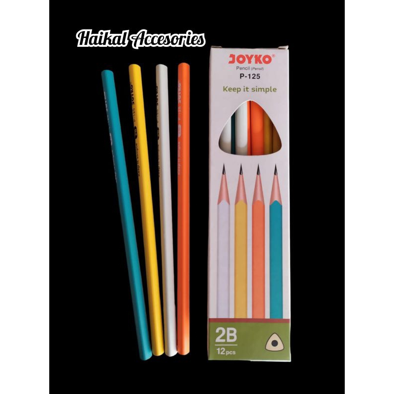 

Pensil 2B Joyko P.125 1 Box Isi (12 Pcs)