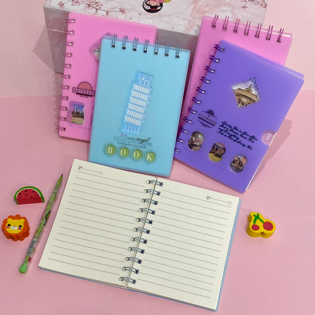 

BOS Buku Spiral A6/Buku Ring/Notebook/Diary/Planner/Buku Tulis/Agenda - 28850-45